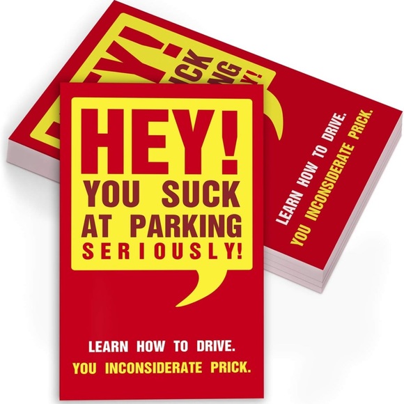 Bad Parking Cards,A Funny Gag Gift Or Prank, 3.5 x 2 Inch. - Picture 2 of 4